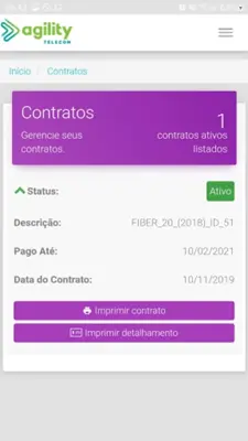 Central do Assinante - Agility android App screenshot 5