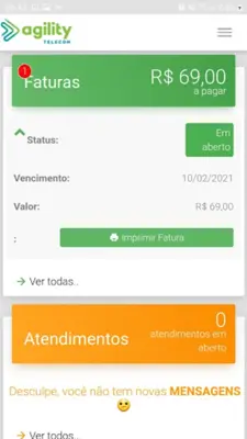 Central do Assinante - Agility android App screenshot 7